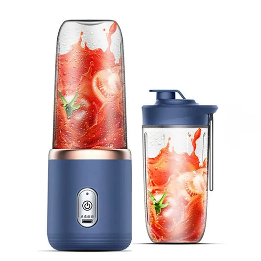Blender Portable Électrique 6 Lames – Mixeur USB Rechargeable pour Jus, Smoothies & Shakes